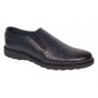 Pantofi barbati casual perforati din piele naturala Bleumarin - GKR506BLUE